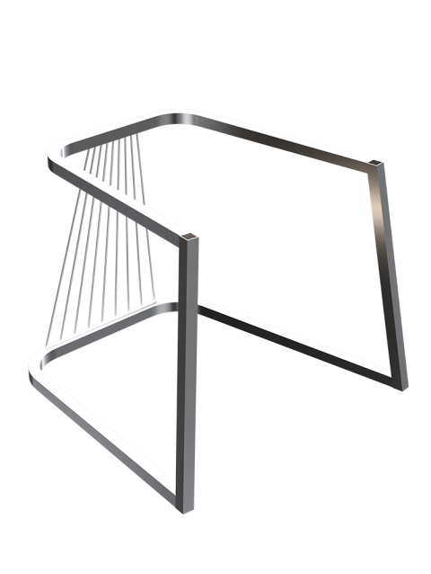 Yelpaze Telli Sandalye Ayağı Krom